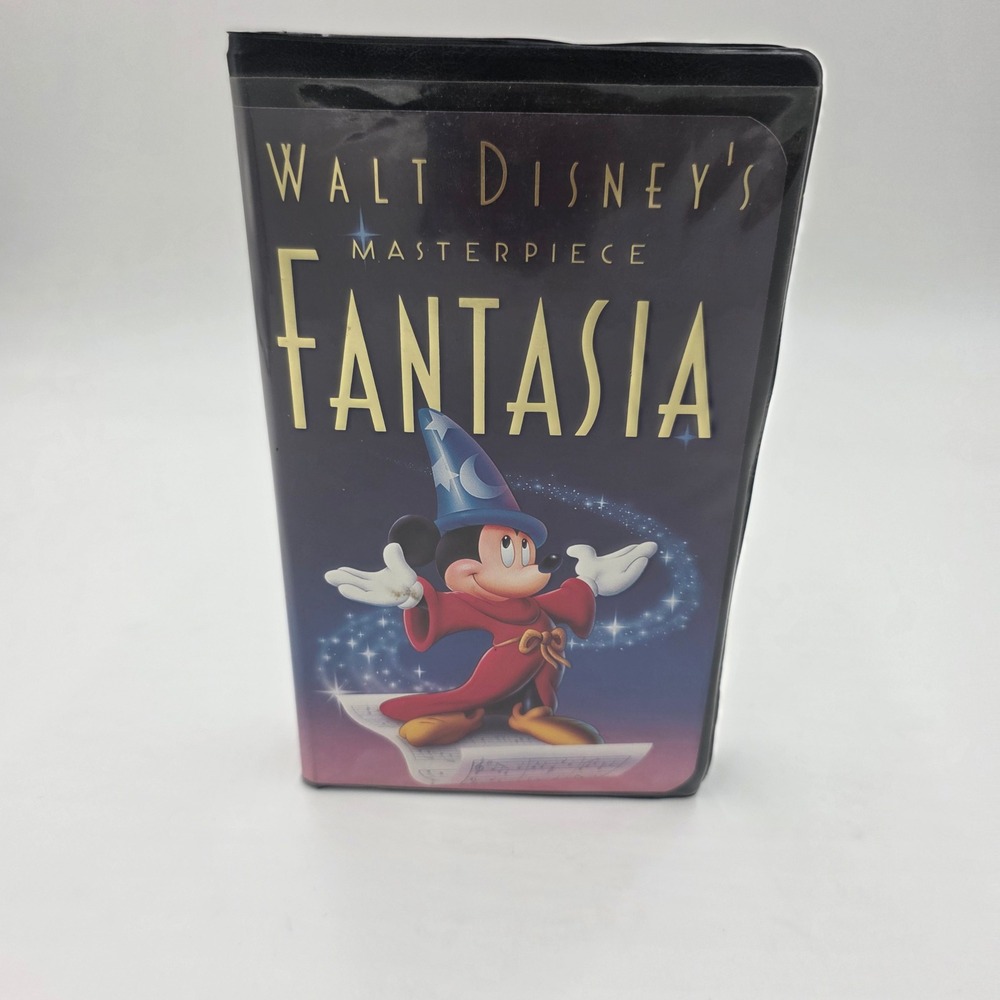 Walt Disney Masterpiece Fantasia VHS 1132 Black Clamshell Case with Inserts